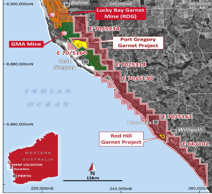 Map of HVY mining resources